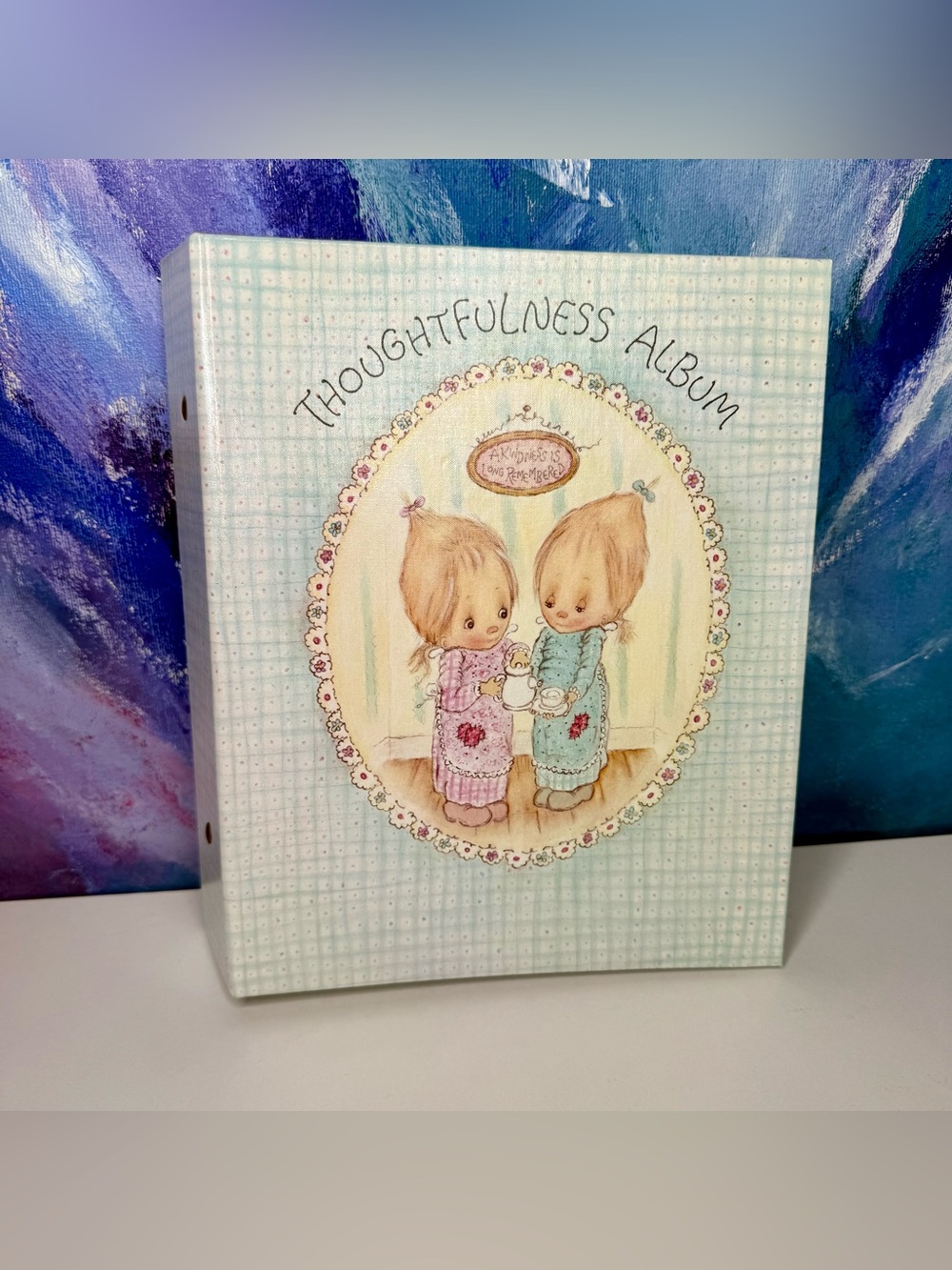 Hallmark Card Keeper Betsey Clark Thoughtfulness Album 1976 Organizer Binder